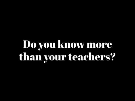 Do You Know More Than Your Teachers?