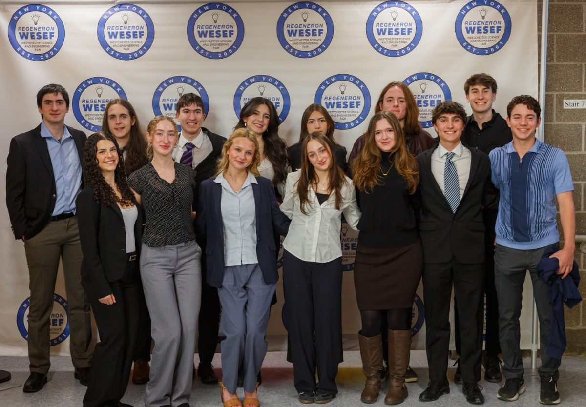 The fourteen award-winning Hastings students who were recognized at the 2026 WESEF