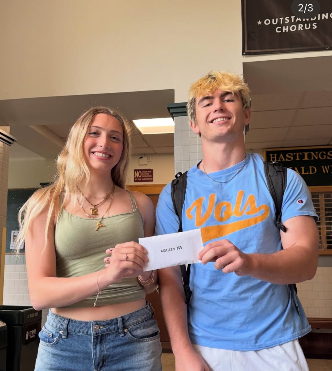 Pictured: Senior Assassin Winners Lola Norlander and Aidan Curtis